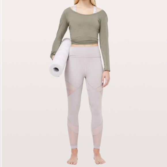 lululemon athletica Pants - Lululemon Forget the Sweat Tight 25” Dark Chrome Size 6